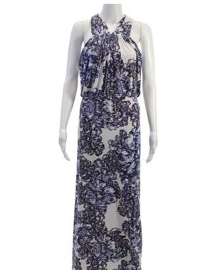 t bags halter dress New T Bags Los Angeles Paisley Print Empire Waist Halter Midi Dress